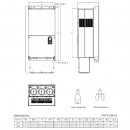 Trójfazowy falownik 220/185 kW 460VAC VFD2200C43A-21 Delta Electronics